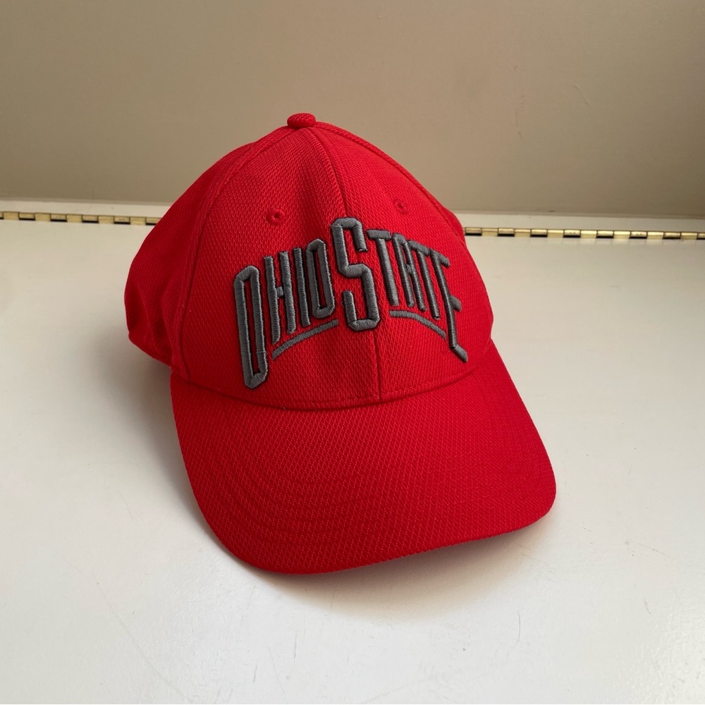 Ohio State University Football Red Baseball Cap Hat Size Large XL
